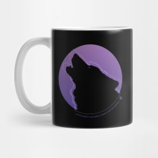 Zoology: Wolf "Respect For Animals" Quote Mug